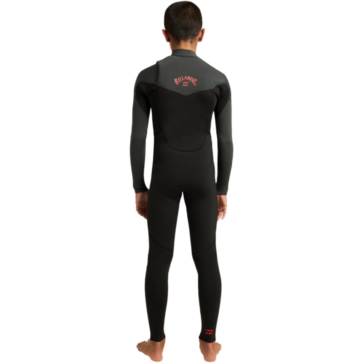 2026 Billabong Junior Absolute Ultra 4/3mm Chest Zip Wetsuit ABBW100166 - Tar Black